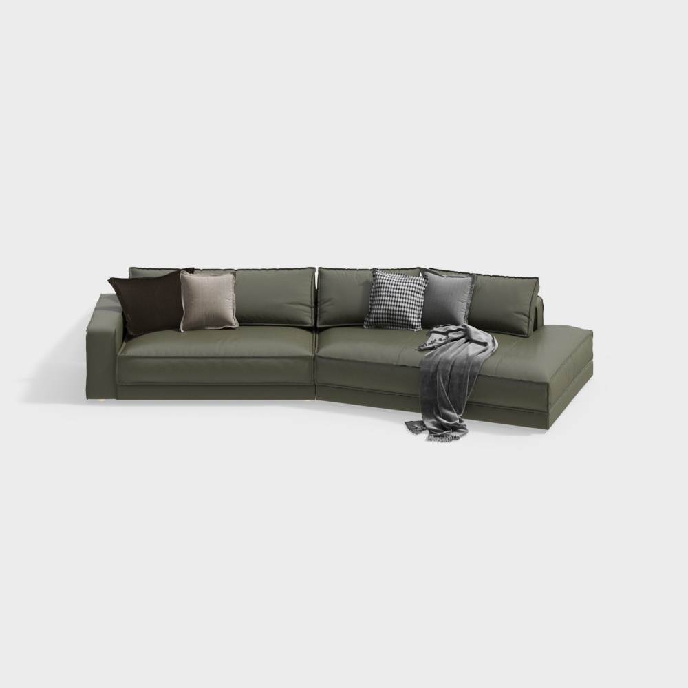 Baxter modern multi-person sofa