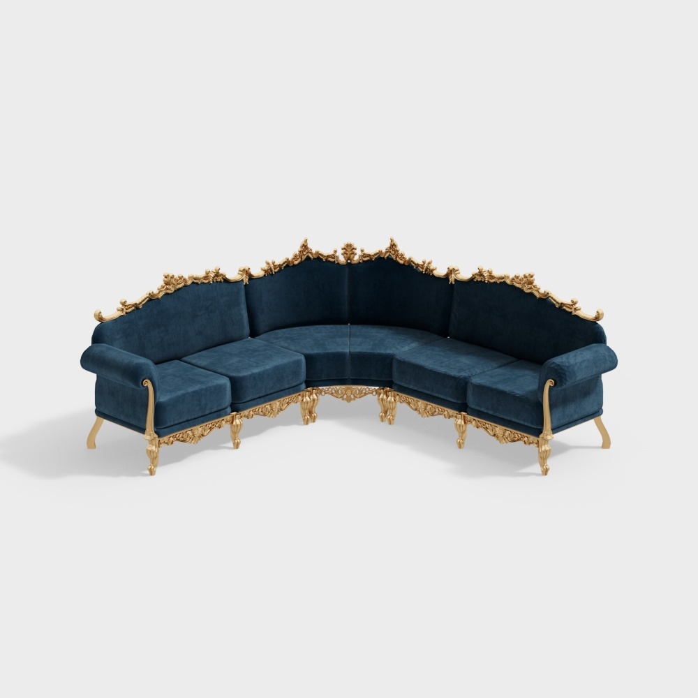 European multi-person sofa