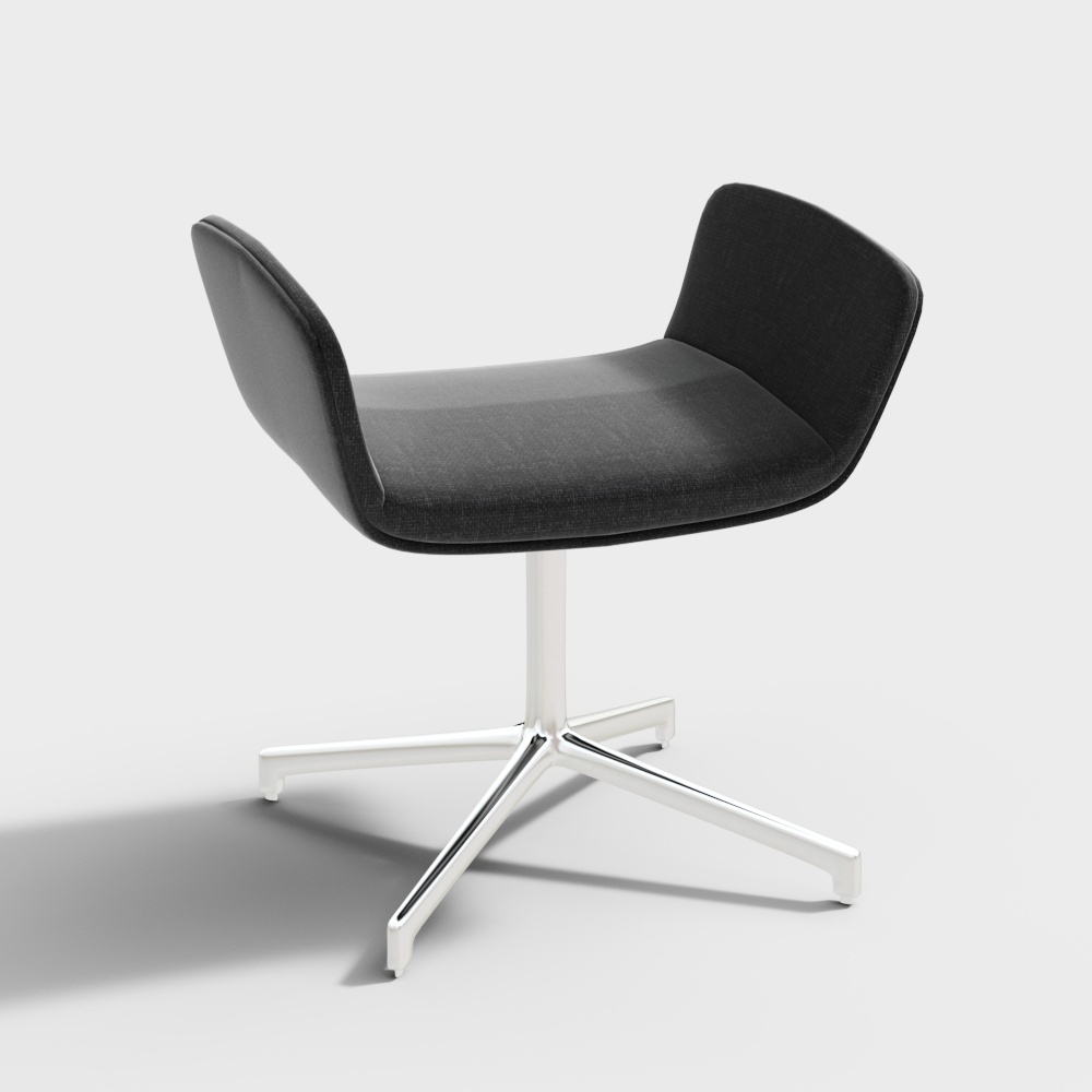 Moderne schwarze minimalistische Sofabank