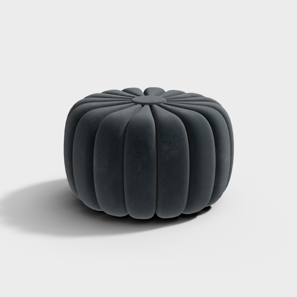 Современный пуфик синий диванный стул