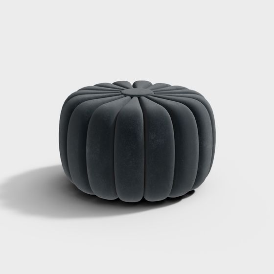 Современный пуфик синий диванный стул