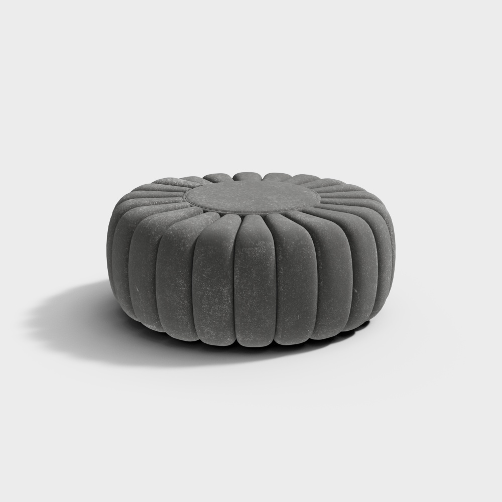 モダンフットスツールグレーソファスツール