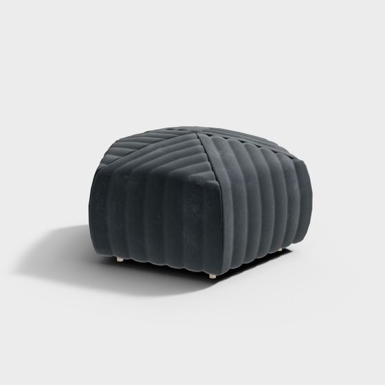 Ripple Stool 3D model - Modern Minimalist Design