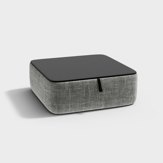 Stylish Square Stool 3D Model