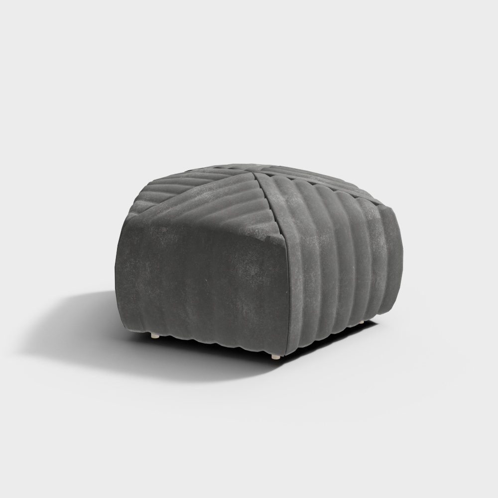 เก้าอี้เตี้ยสีขาวสไตล์โมเดิร์น