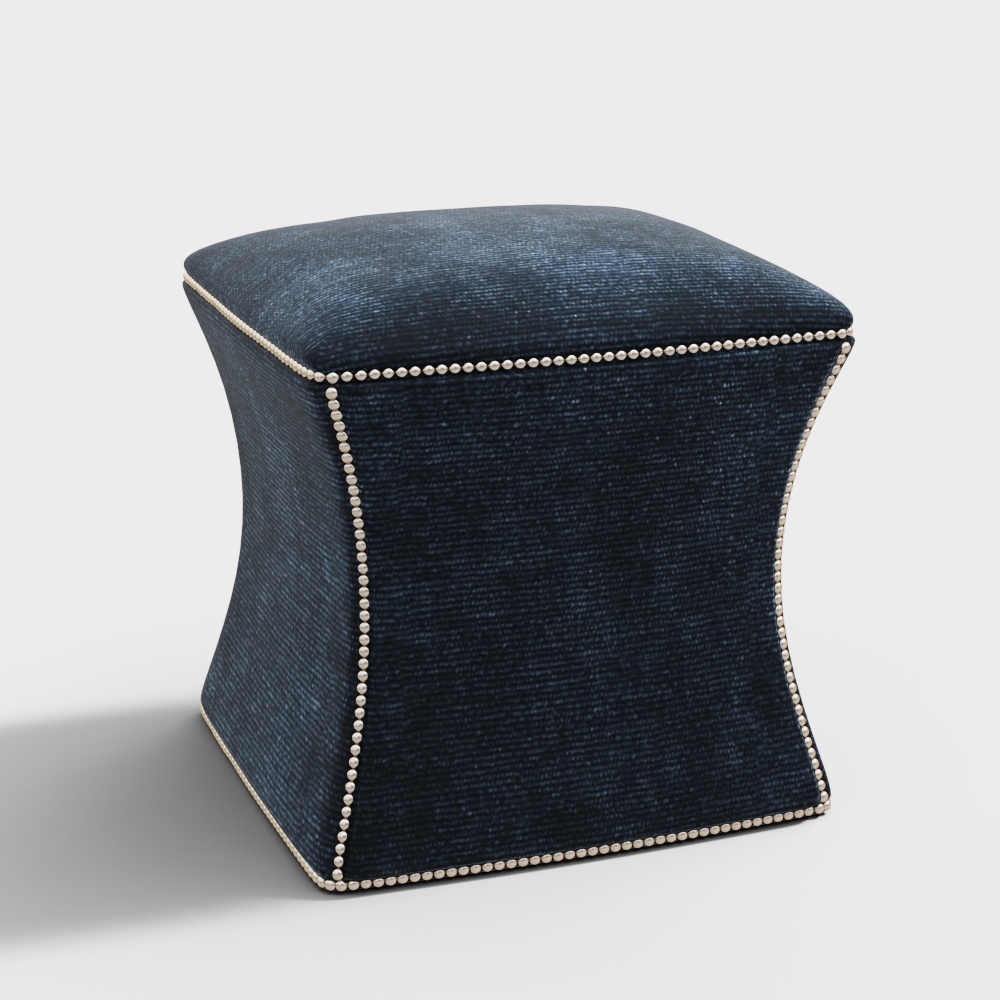 American blue sofa stool