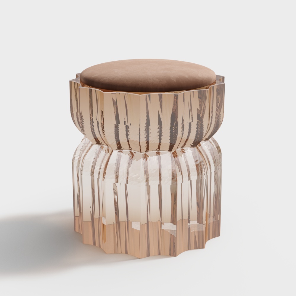 Современный круглый пуф для дивана