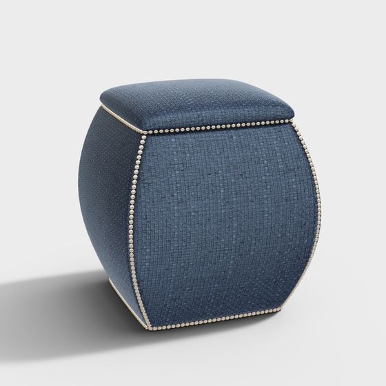 Американский диван синие табуреты