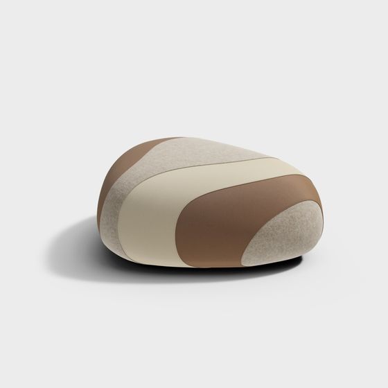 Streamlined Sofa Stool 3D model