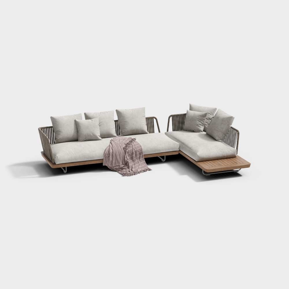 minotti modern outdoor corner sofa