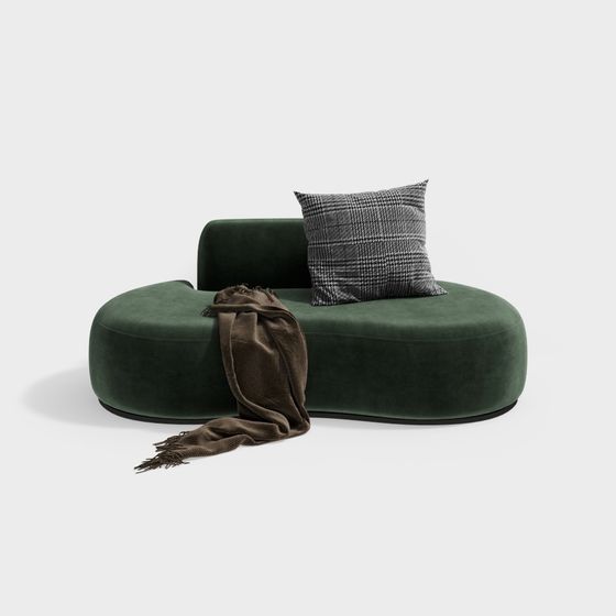 Cozy Curve Sofa 3D model