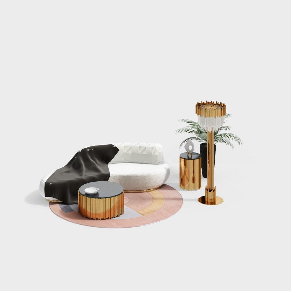 現代沙發咖啡桌組合