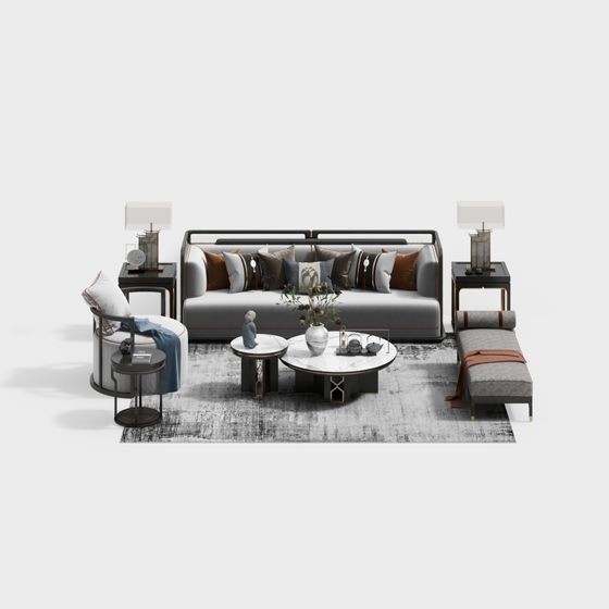 Urban Living Room 3D model