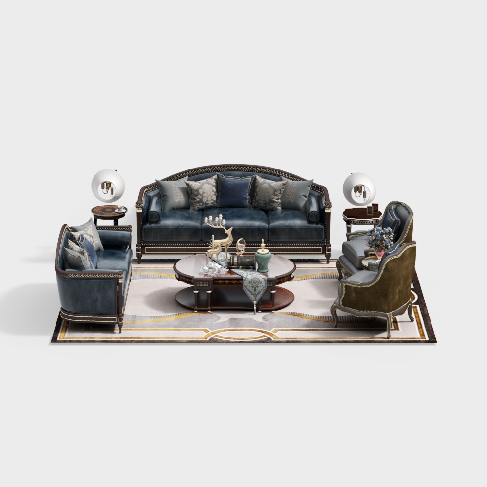 Jane European sofa coffee table set