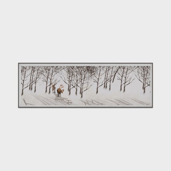 Snowy Forest Walk 3D model