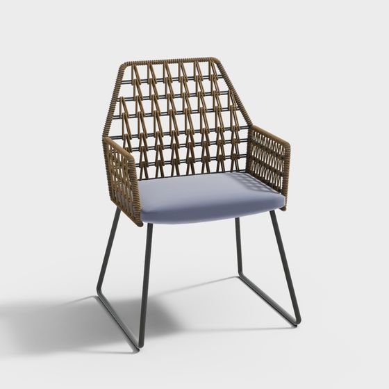 Woven Chair 3D model for Modern Design