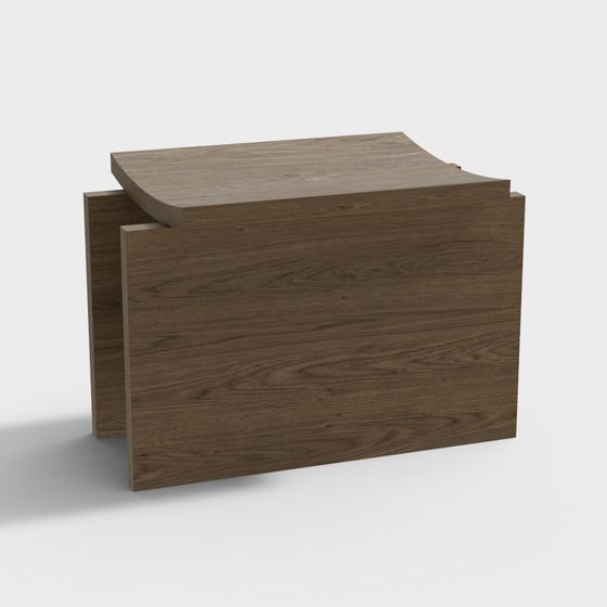 Elegant Wooden Table 3D model for Modern Spaces