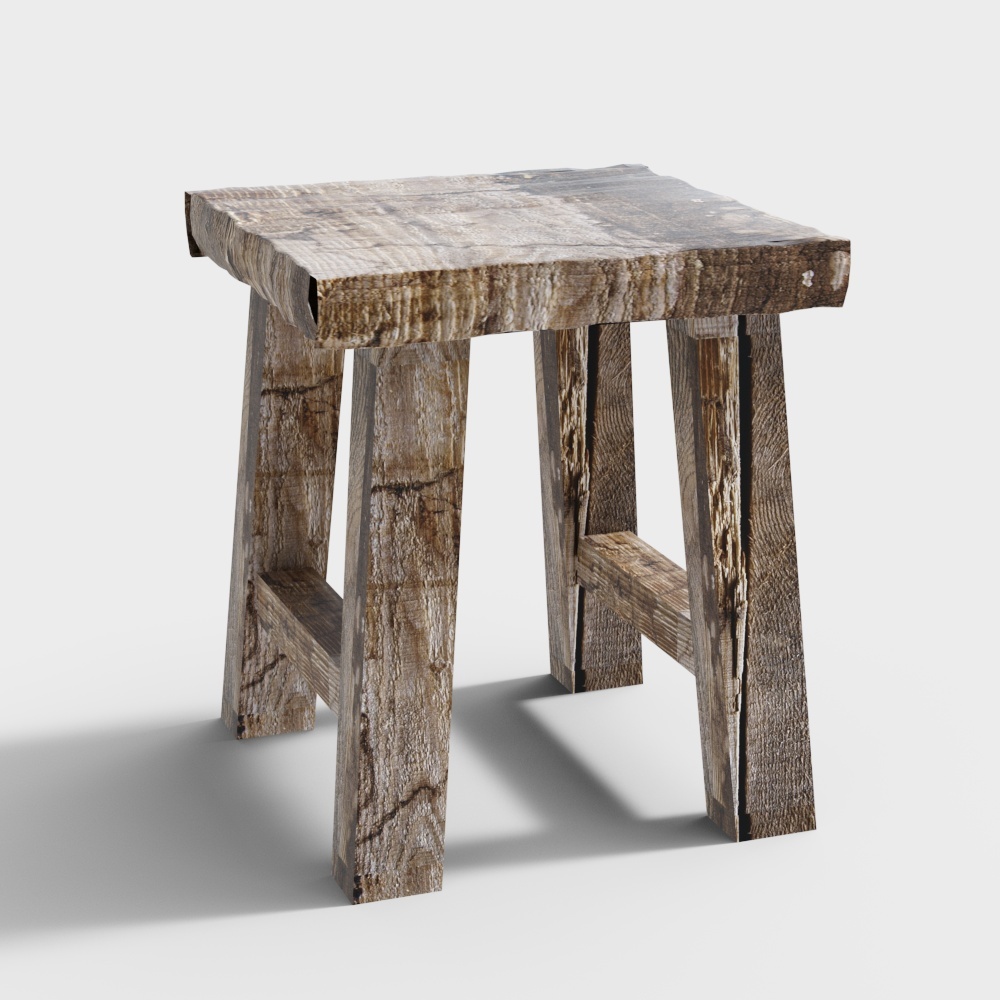 Small modern square stool