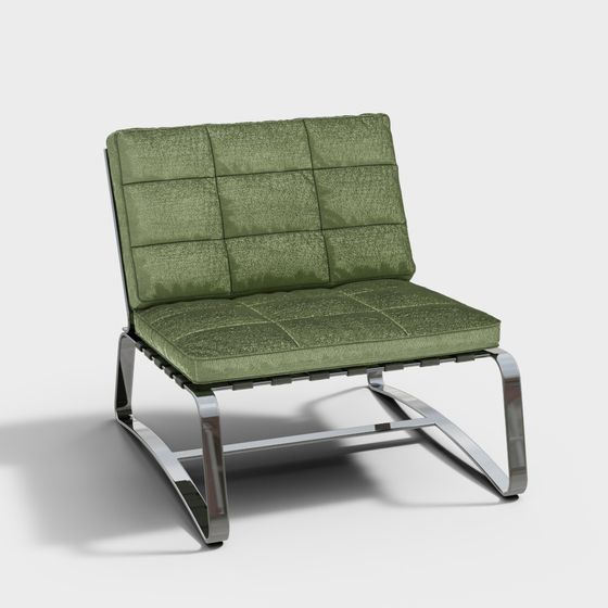 Urban Comfort Low Polygon 3D Model Chair for Modern Spaces