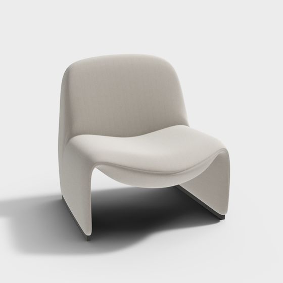 Streamlined Sofa 3D Model
