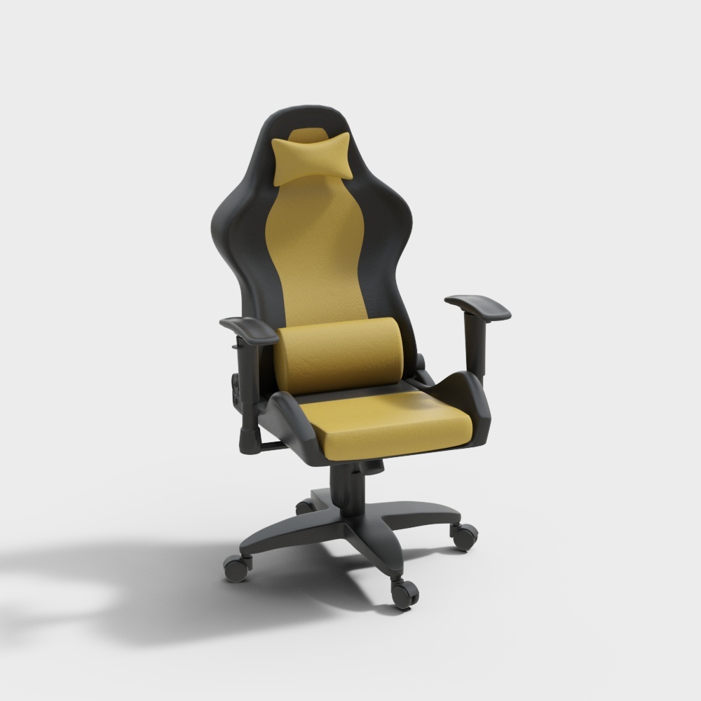 Modern yellow gaming chair computer chair