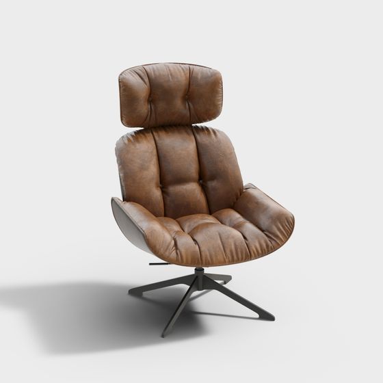 モダンなオレンジオフィスチェア