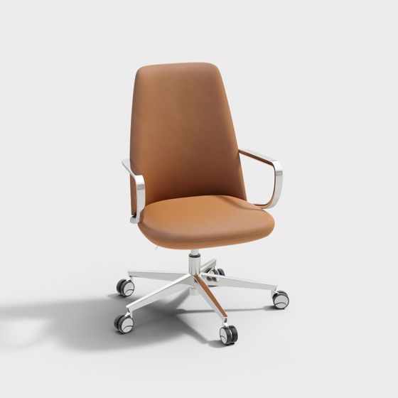 Chic Minimalist Office Chair 3D model for Modern Spaces