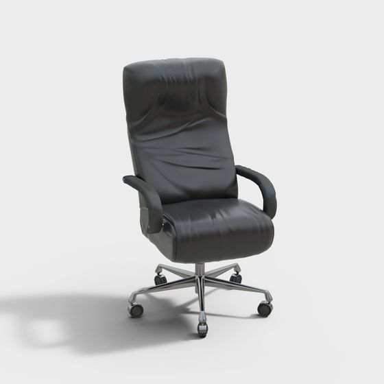 Elegant Low-Poly Office Chair 3D Model