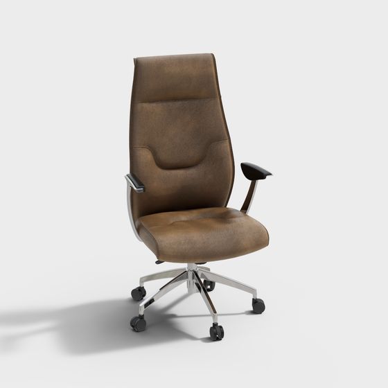 Elegant 3D Office Chair Model for Modern Workspaces