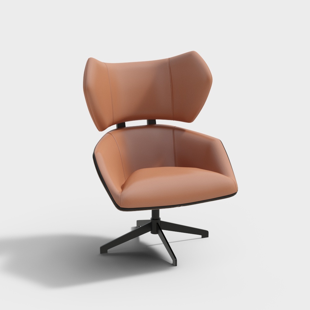 Modern orange office chair