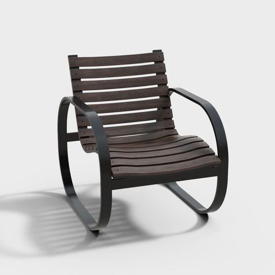 Elegant 3D Lounge Chair Model for Cozy Spaces