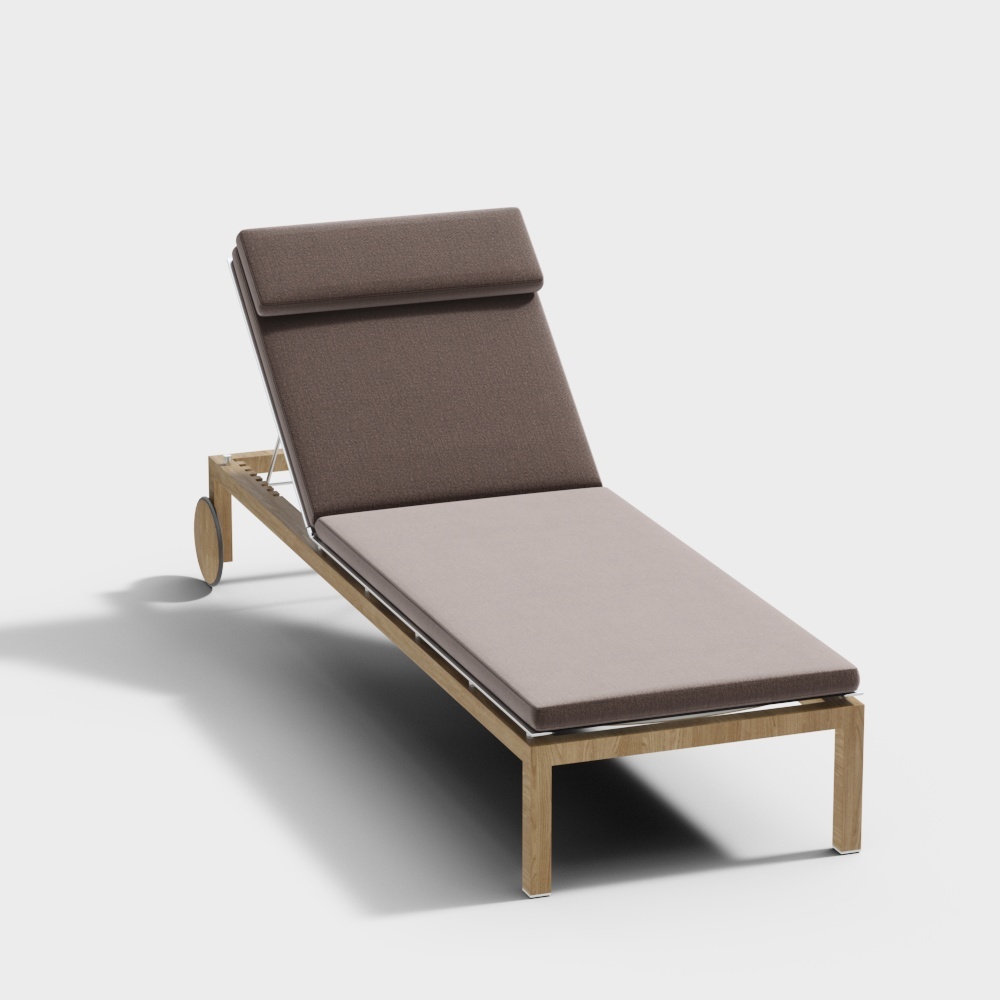 Chaise de plage moderne avec coussin