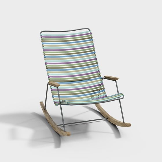 Chaise de loisirs extérieure colorée