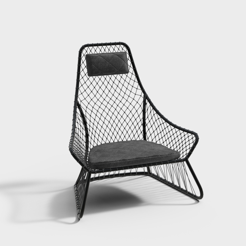 Modern gray outdoor chair