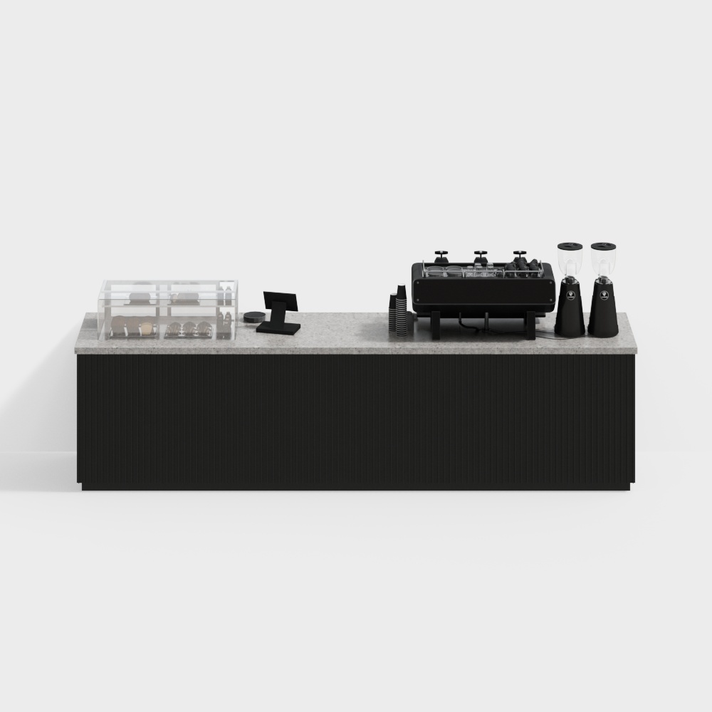 Modern coffee bar cashier front bar
