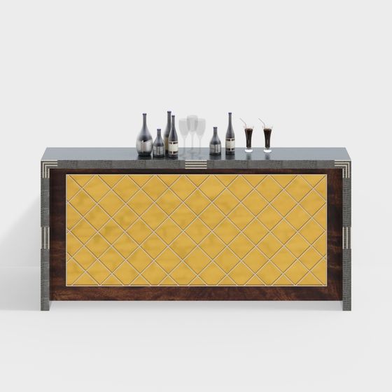 Bar a scacchi giallo moderno A&X