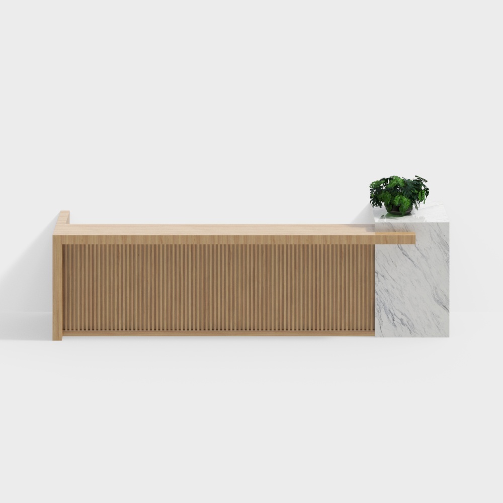 Văn phòng bán hàng hiện đại với thanh nước