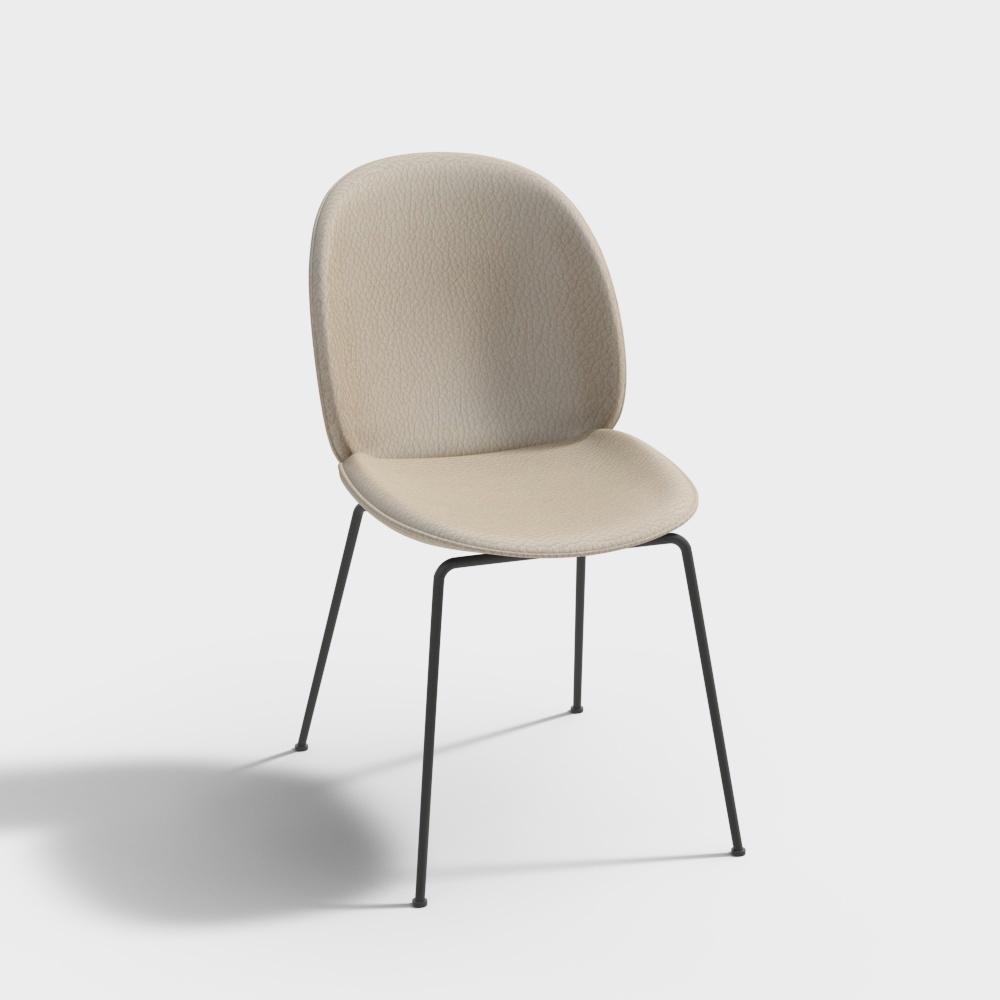 Single dining chair in modern dining outlet