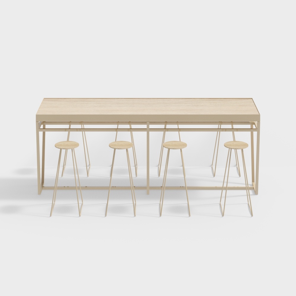 Southeast Asian style restaurant dining table with chairs