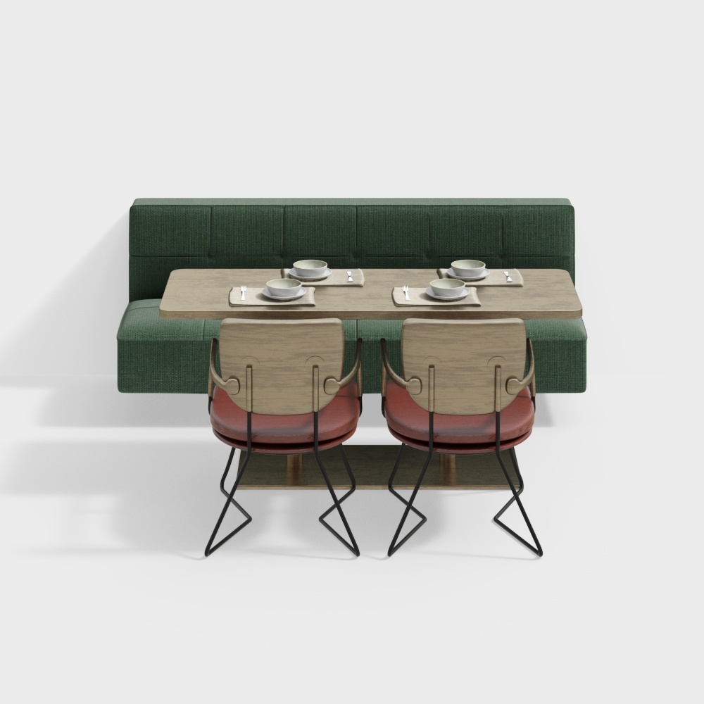 On the international modern dining room dining table and chairs