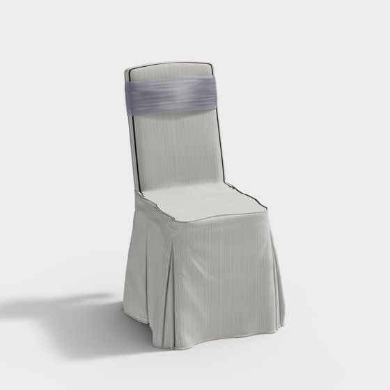 Stylish Banquet Chair 3D model for Elegant Spaces
