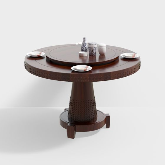 Art Deco Dining Table 3D model