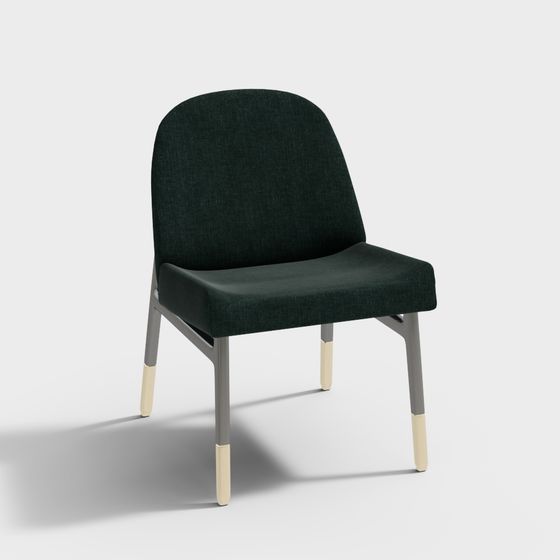 Elegant Urban Green Shadow Chair 3D model for Interiors