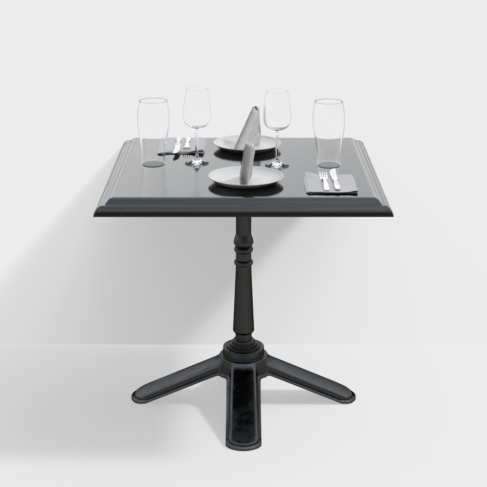 Industrial loft dining room table