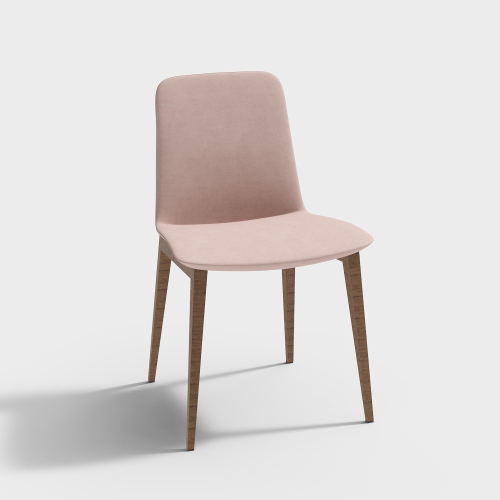 Phòng ăn hiện đại ghế ăn vải màu hồng