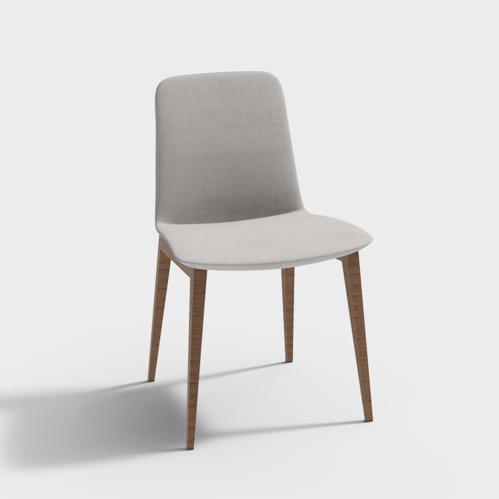 Modern dining room grey cloth dining chairs