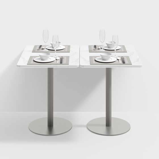 Urban Elegance Dining Table 3D model