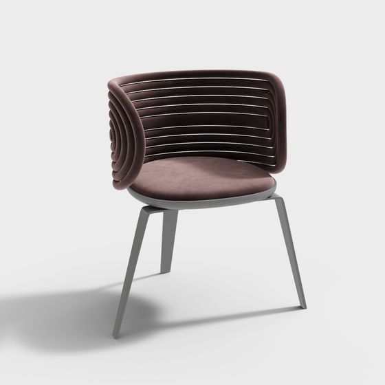 Elegant Low-Polygon 3D Chair Model