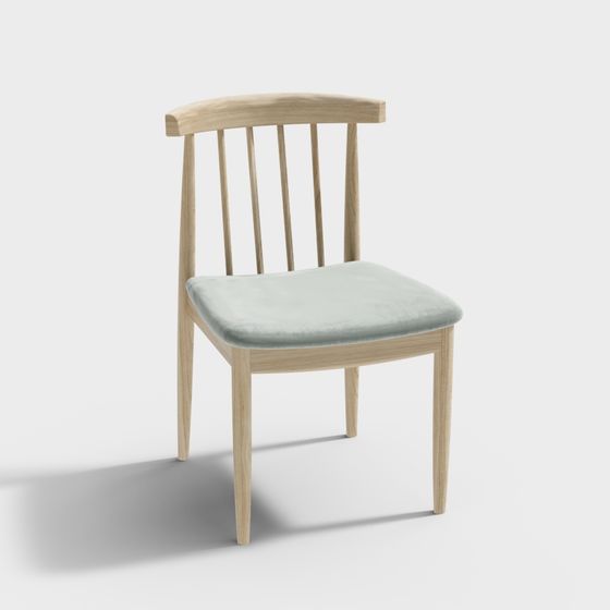 Rustic Dining Chair 3D model