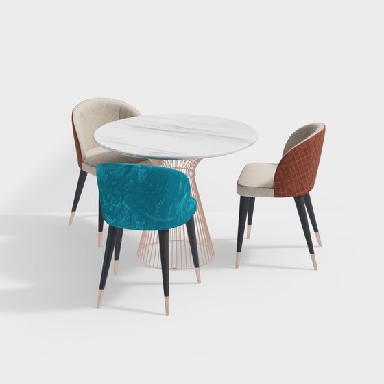 가벼운 고급 카페 식탁과 의자